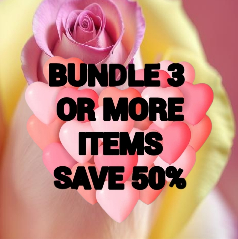 Bundle any three or more items from my closet save 50%